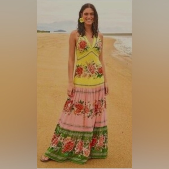 NWT- Beautiful, Vibrant & Beachy FARM Rio Dress - Picture 1 of 13